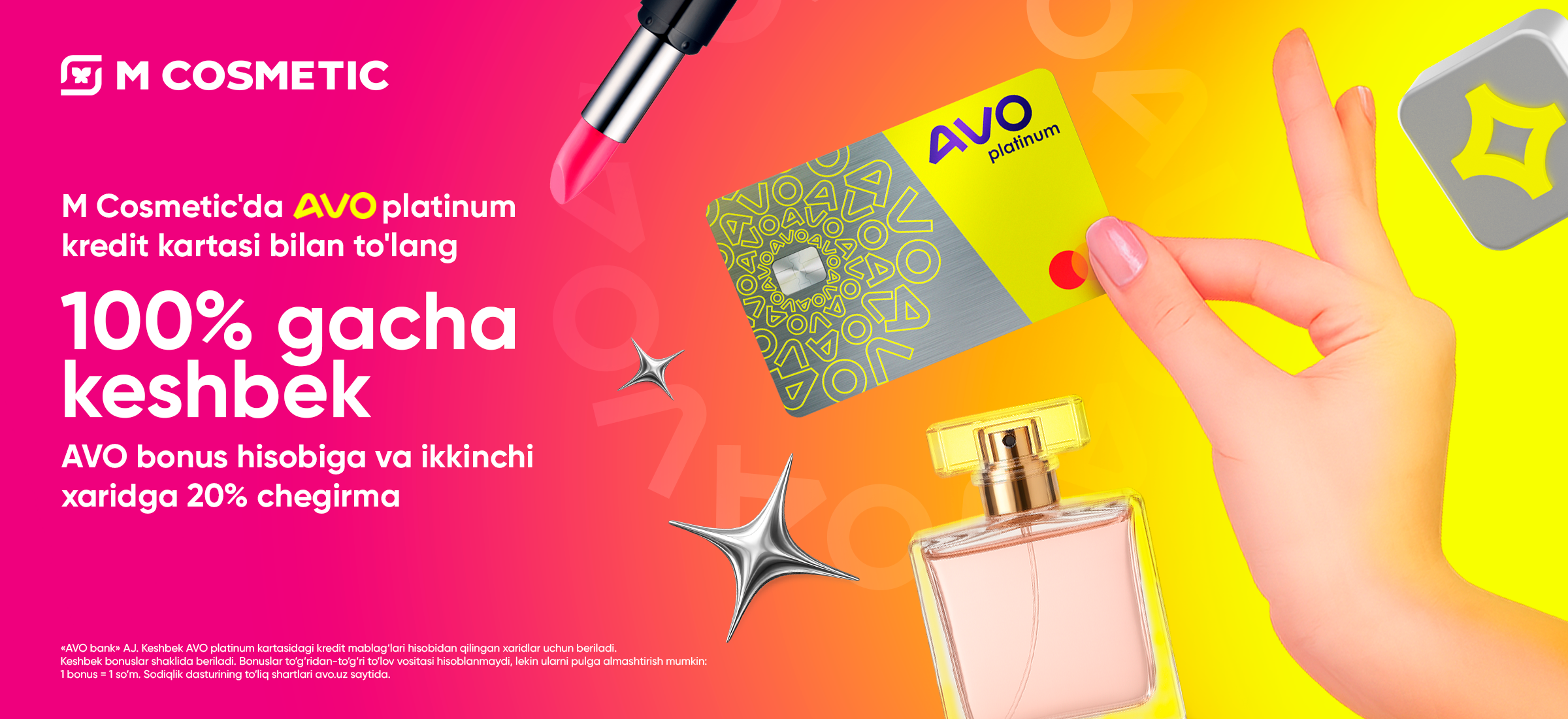 Aksiya Avo Platinum va M Cosmetic