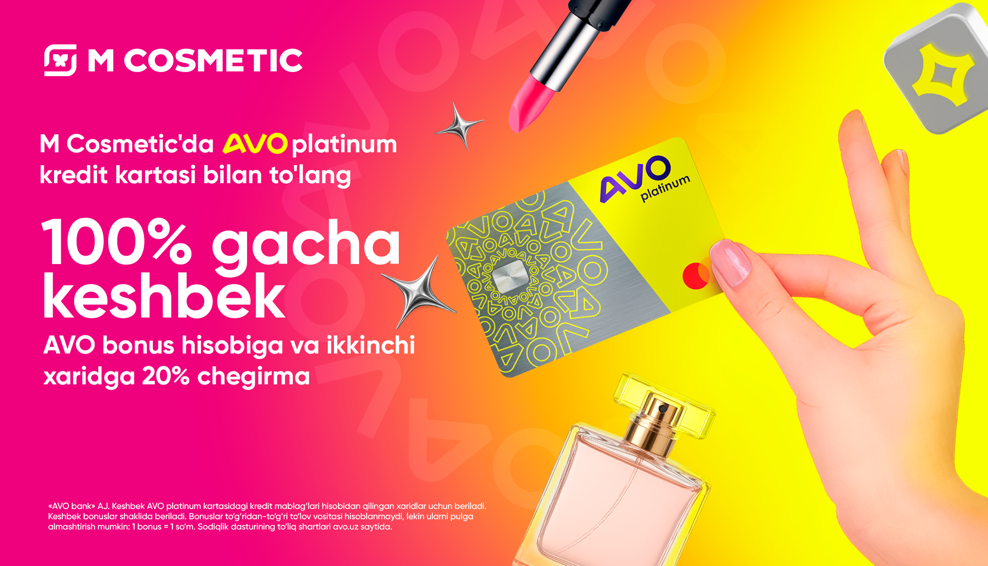 Aksiya Avo Platinum va M Cosmetic